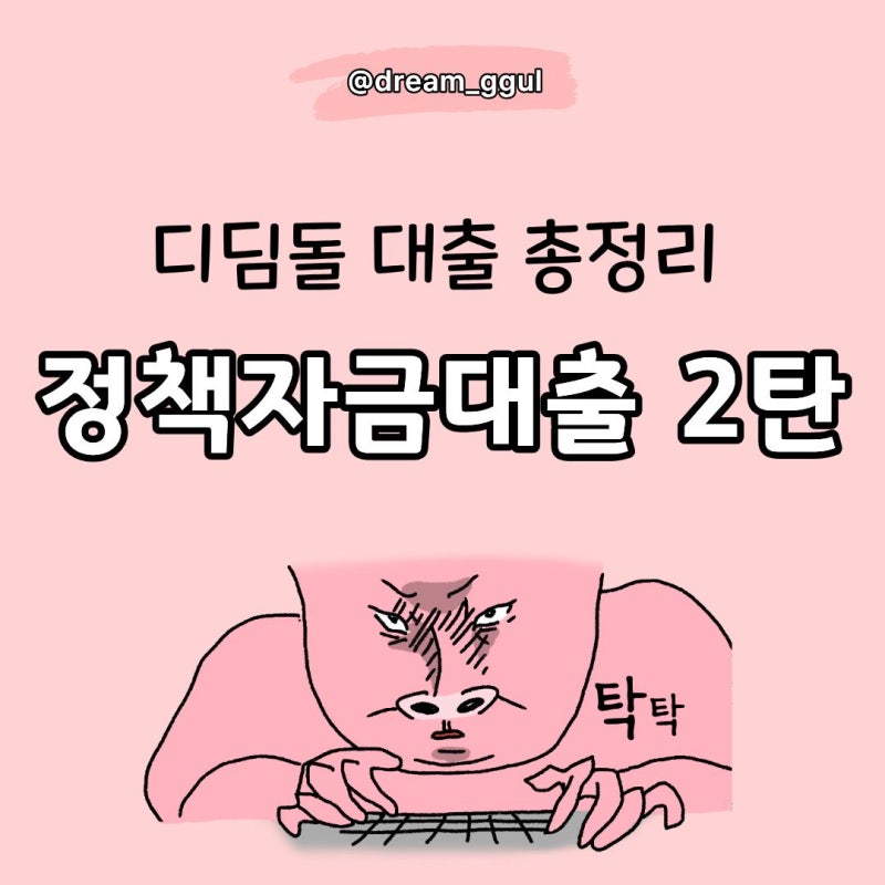 정책자금대출 2탄 디딤돌 대출 총정리 신청자격 소득조건 대출금리 주의사항 신청방법