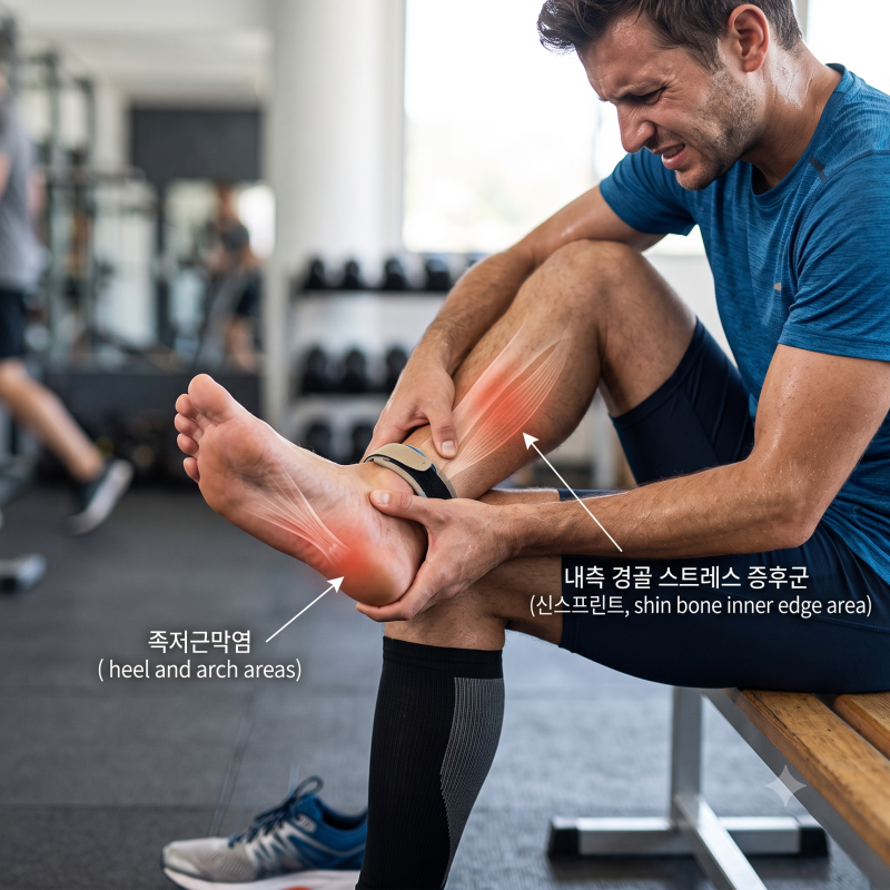 아침 첫발 디딜 때 찌릿한 발바닥 통증 족저근막염 스트레칭으로 잡기
