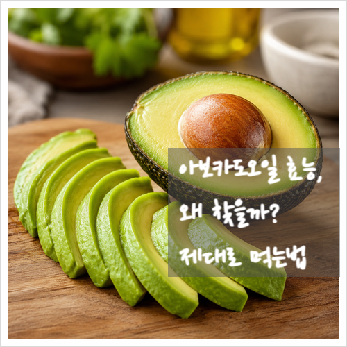 아보카도오일 효능, 왜 찾을까? 제대로 먹는법