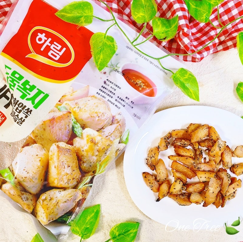 하림 동물복지 IFF한입쏙 닭가슴살 오리지널 맛있게 먹는법 에어프라이어 육포 만들기