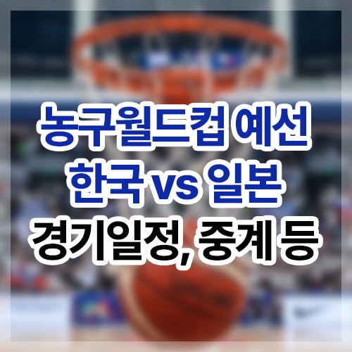 농구월드컵 아시아 예선 남자 국대 농구 경기 일정 및 시간, 중계, 경기결과 등(한국 일본 농....