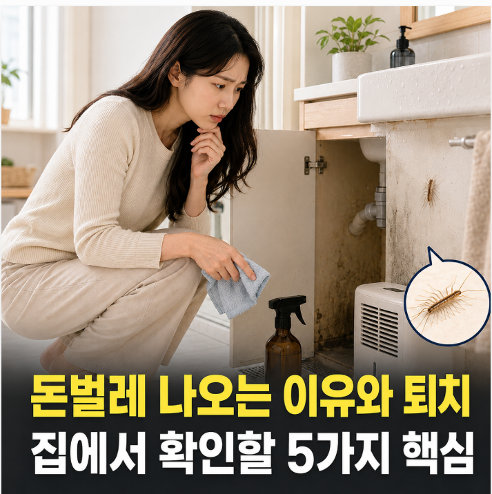 돈벌레 나오는 이유와 퇴치 집에서 확인할 5가지 핵심