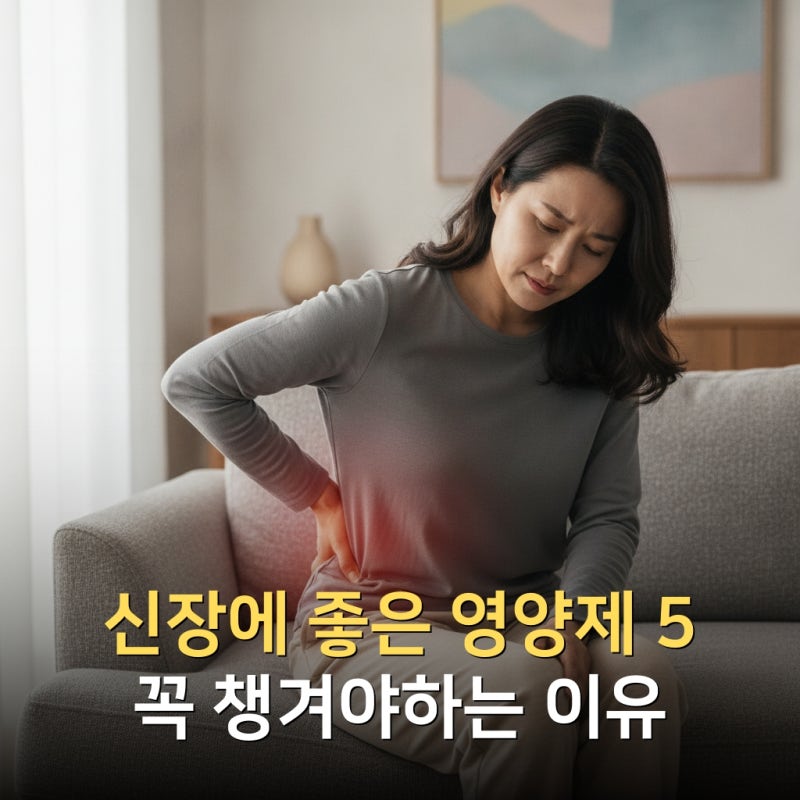 신장에 좋은 영양제 5가지, 콩팥 건강 지키는 성분 총정리