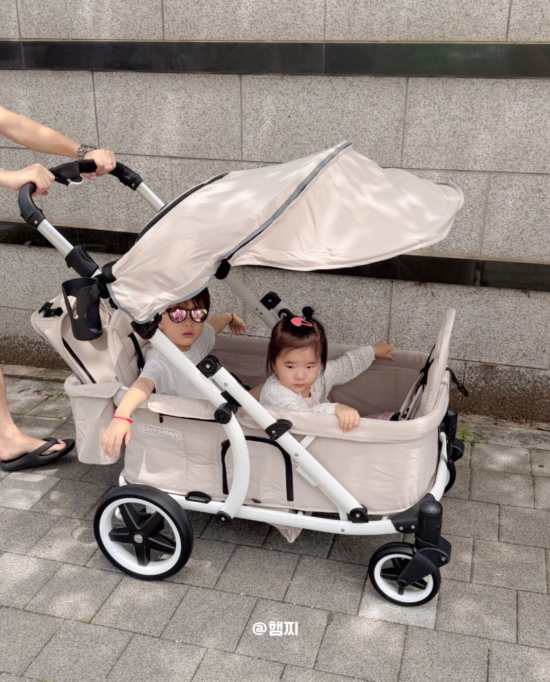 유아 웨건 유모차 추천 2인용 폼포라 디럭스 기능 장점