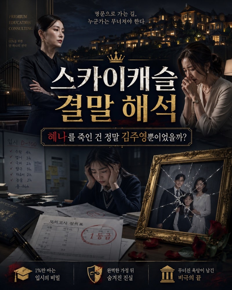 스카이캐슬 결말 해석, 혜나를 죽인 건 정말 김주영뿐이었을까?