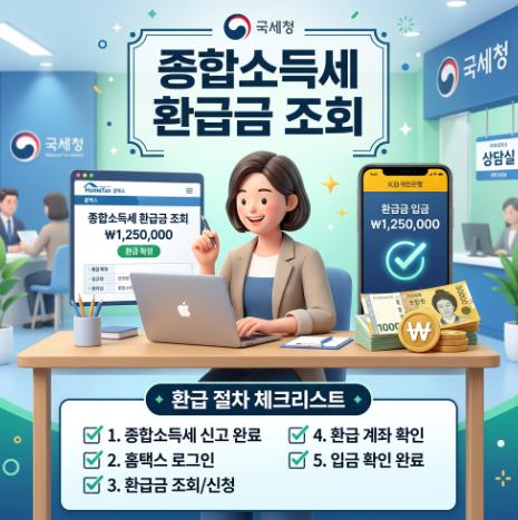 소상공인 종합소득세 환급조회 놓치기 쉬운 환급금 확인방법