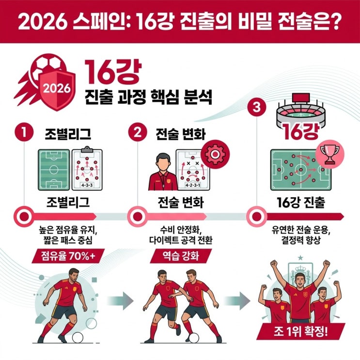 2026 <b>북중미월드컵</b> 스페인 <b>16강</b>진출, 무적함대의 <b>토너먼트</b>... 