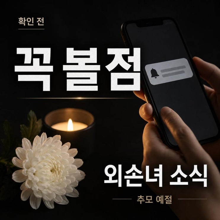 <b>장동혁</b>외손녀 소식, 확인 전 꼭 봐야 할 3가지와 추모 예절 정리