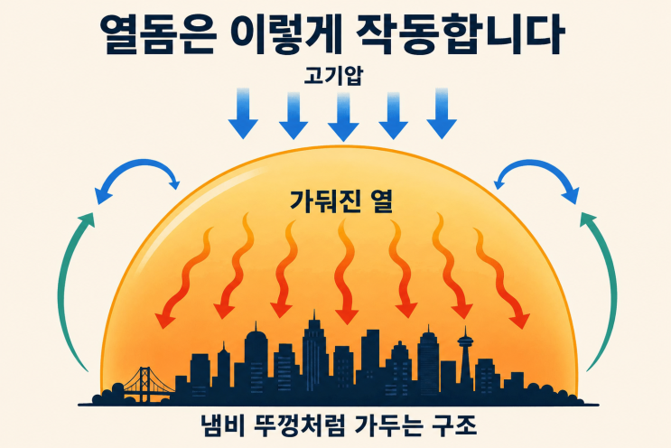 2026년 여름 역대급 폭염 온다? 오메가 <b>열돔</b>과 이중 <b>열돔</b>