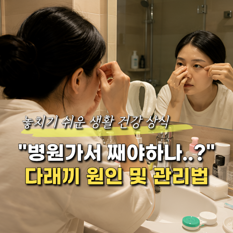 눈다래끼 원인, 자꾸 생기는 사람들의 공통점 3가지