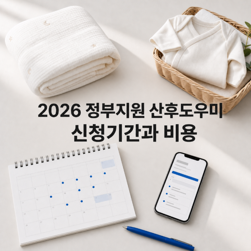 2026 정부지원 산후도우미, 산모신생아 건강관리 신청기간과 비용 확인