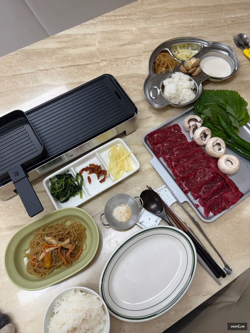 [가정용 전기그릴 추천] wmf 미니그릴 소고기 삼겹살 2인가구 내돈내산 후기