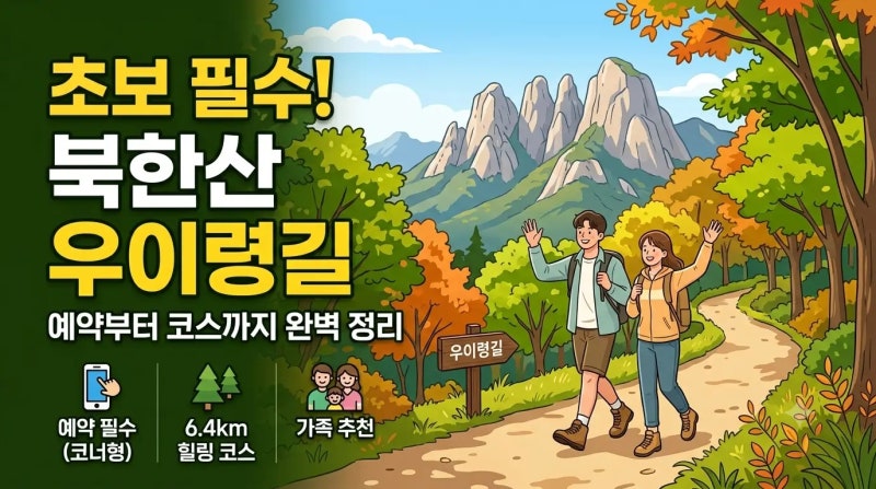 북한산 우이령길 예약부터 코스까지! 처음 가는 사람을 위한 완벽 가이드