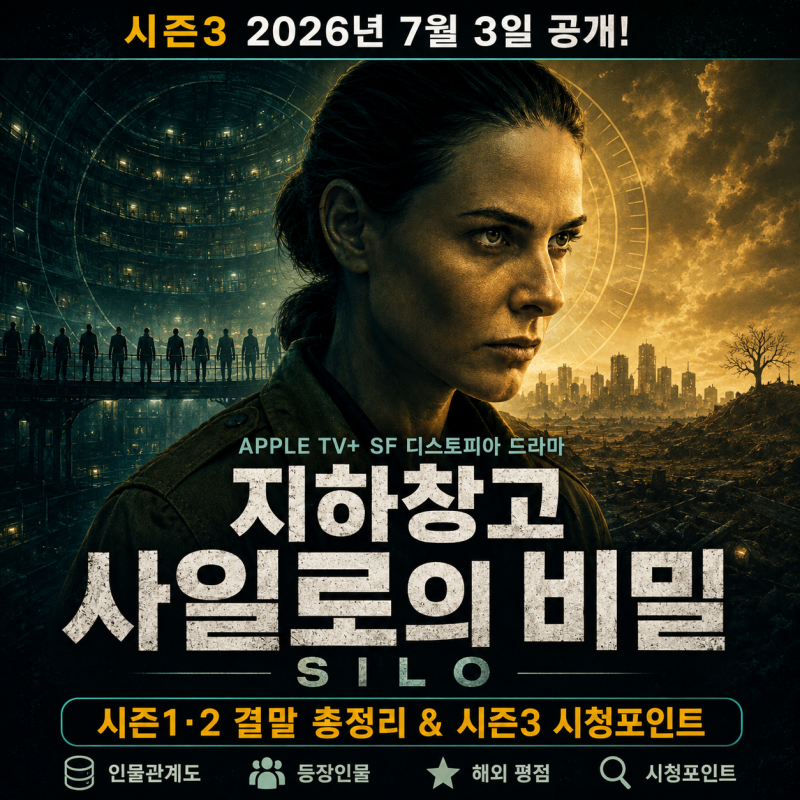 미드 지하창고 사일로의 비밀 시즌3 배경 출연진 등장인물 인물관계도 정보