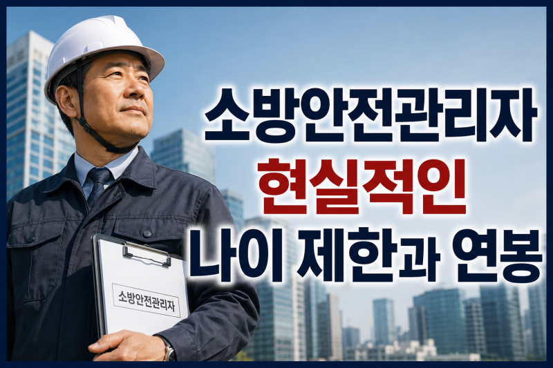 나이 들어서 소방안전관리자 취업 가능할까? 현실적인 나이 제한과 연봉