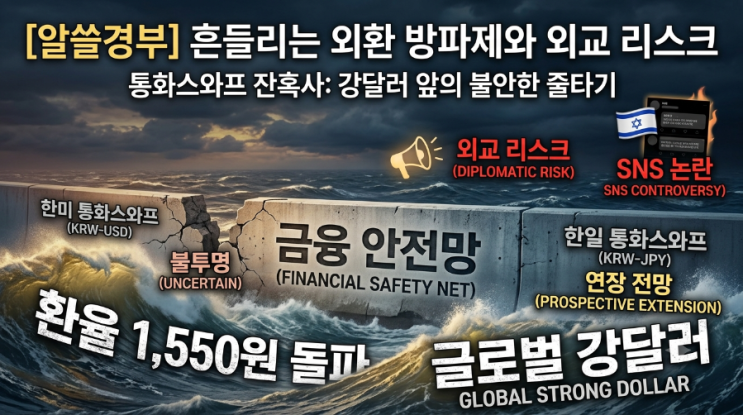 1,550원 돌파한 환율과 이재명 정부의 외교 리스크, 우리 경제의 진짜....