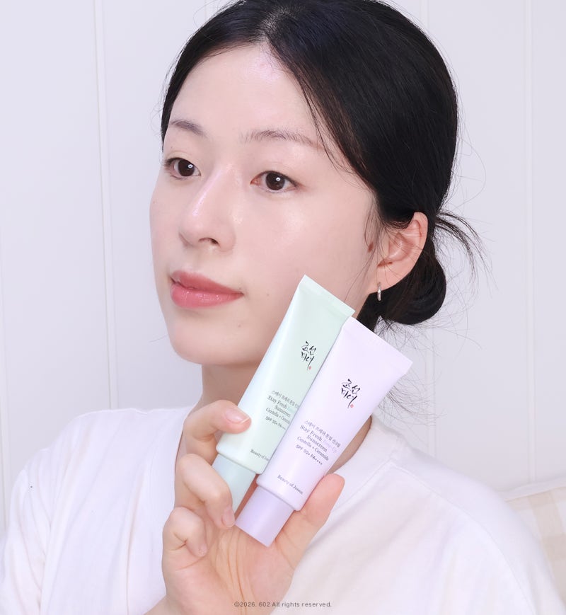 화잘먹템! 올리브영 선크림 추천 조선미녀 스테이 프레쉬 톤업 선크림 퍼플, 그린 후기