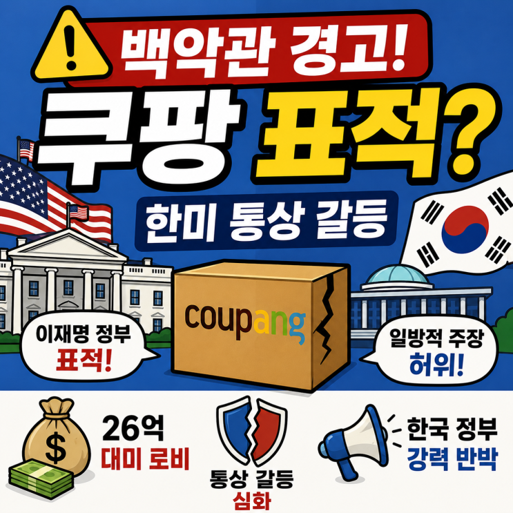 <b>쿠팡</b> 26억 대미 로비 통했나?... 외교부·국정원 <b>반박</b> 총정리