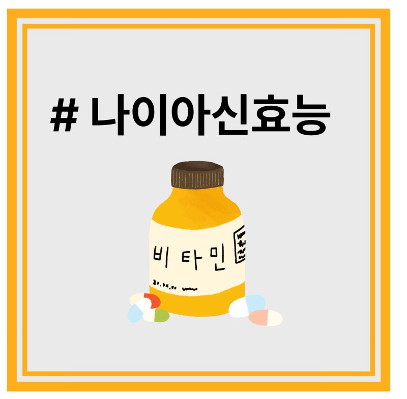 # 나이아신 효능 #나이아신아미드 효능