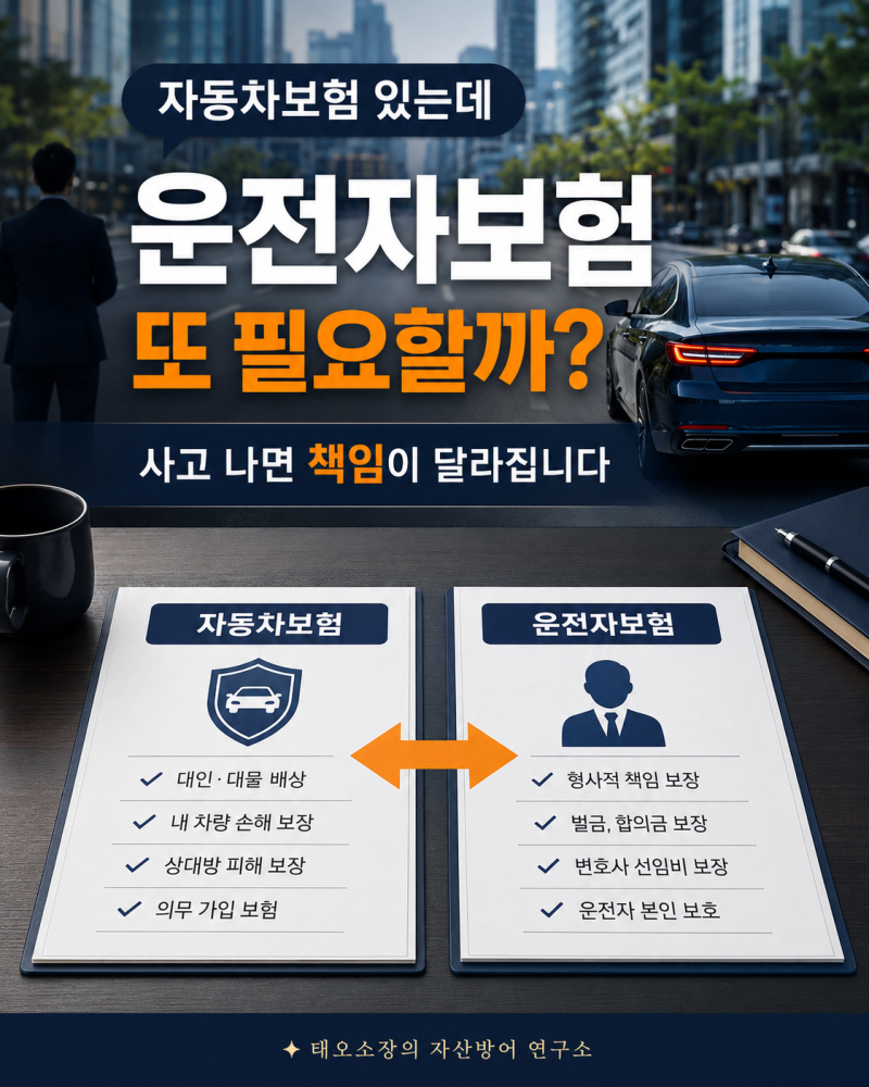 자동차보험 있는데 운전자보험 또 필요할까?