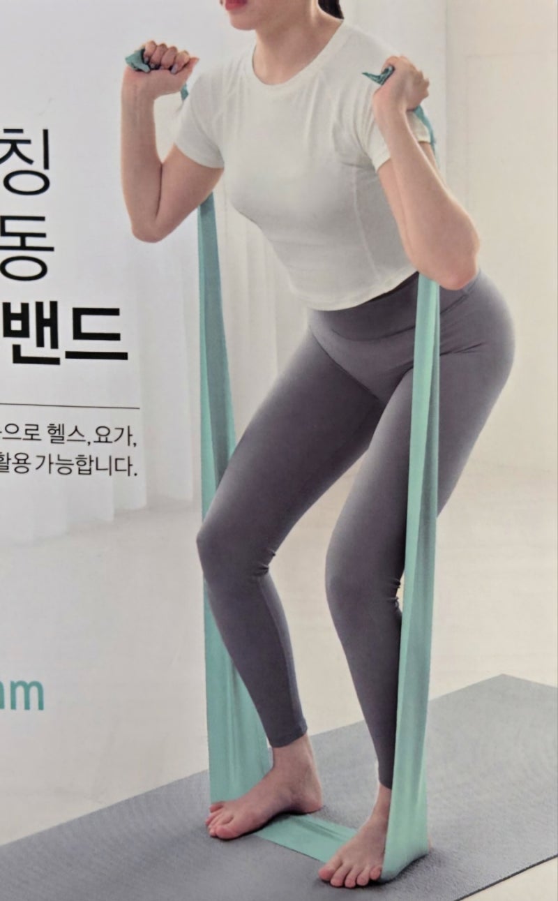 50대 근력 운동 다이소 라텍스 밴드 후기 홈트