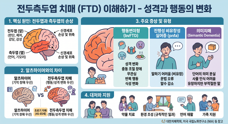 뇌인지_성격이 변하는 치매? 초로기 치매의 복병, '전두측두엽 치매(FTD)' 제대로 알기