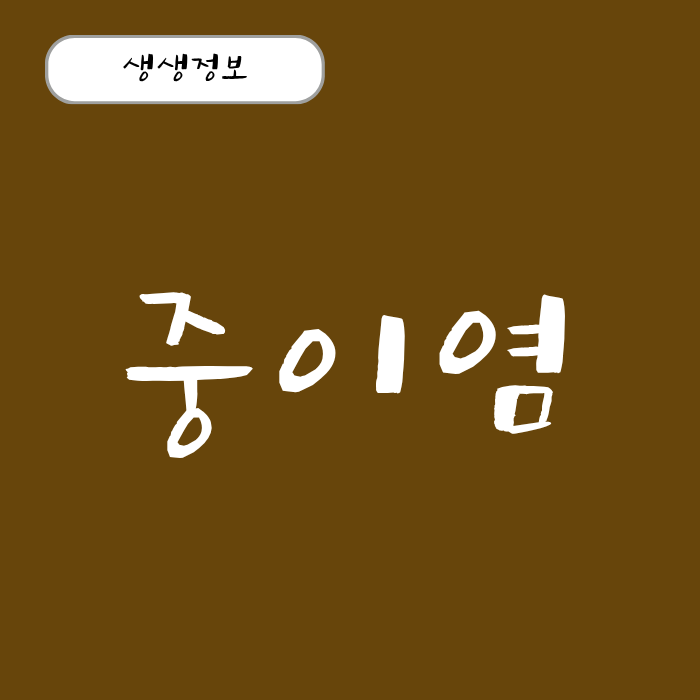 중이염 증상 열, 약, 전염성 방치하면 안 되는 이유