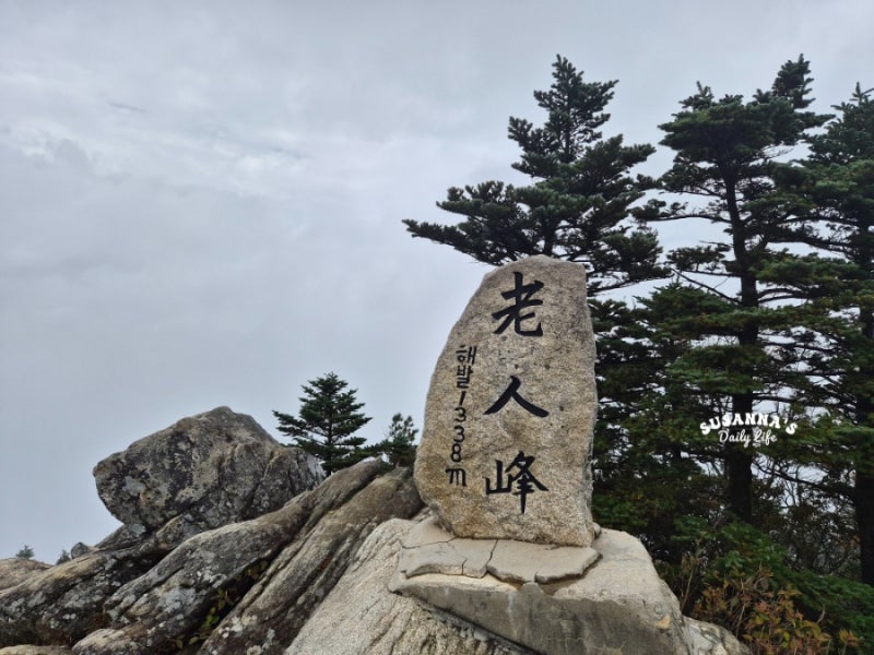 오대산 노인봉 최단 코스 / 진고개 코스