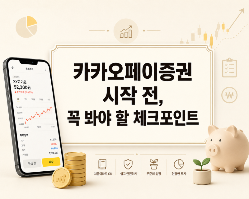 주린이 첫걸음,카카오페이증권 계좌개설 방법, 초보자가 쓰기 쉬운 이유 총정리