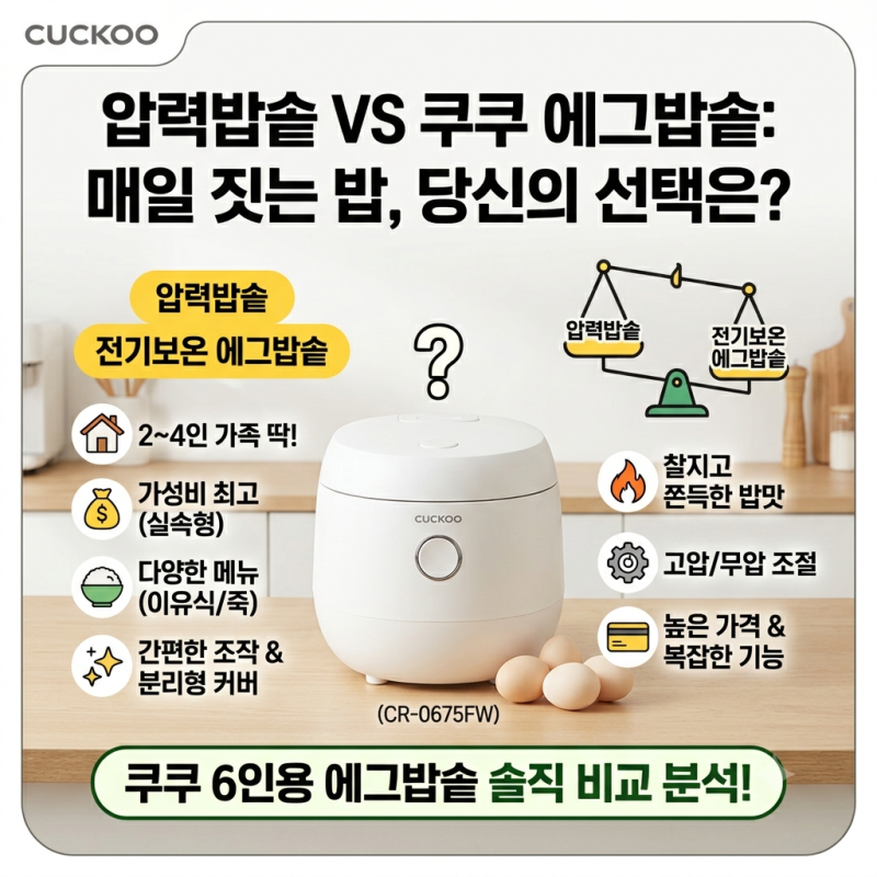 신혼부부 밥솥추천쿠쿠 에그밥솥 6인용