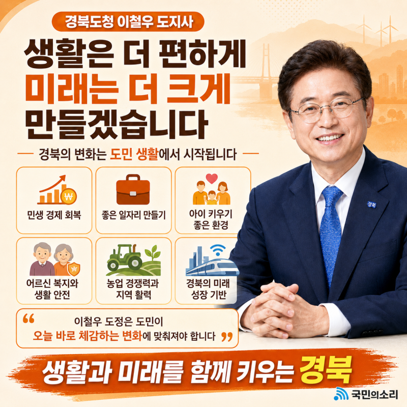 경북도청 이철우 도지사 TK행정통합 실행축 정비