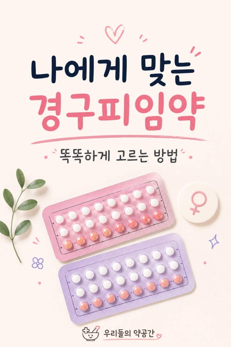 나에게 맞는 경구피임약 똑똑하게 고르는 방법(생리미룰때, 피임, 생리주기조절, 여드름, 혈....
