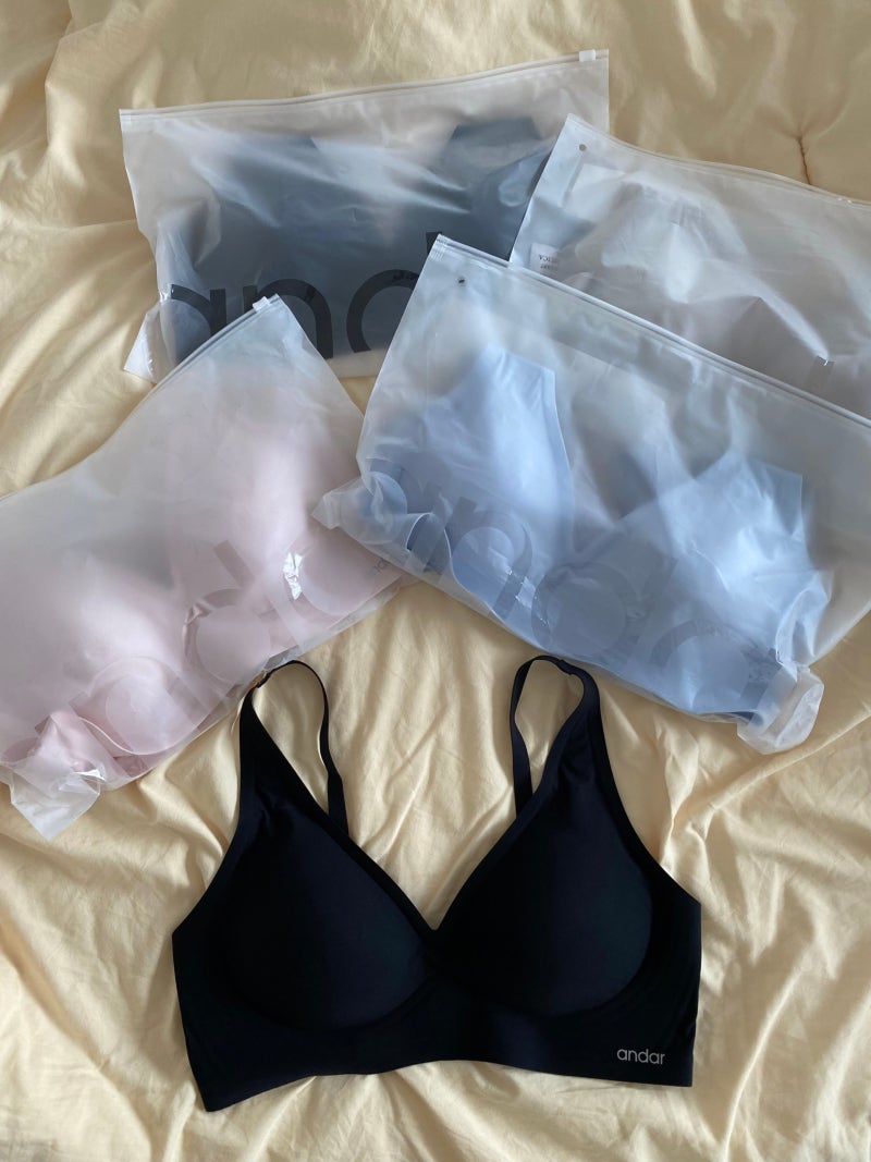 내돈내산] 안다르 쿨링 속옷 정말 얼음처럼 시원할까? 올데이핏 오리지널과 소재 비교!