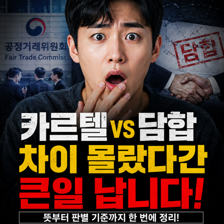 <b>카르텔 뜻</b>, 담합과 헷갈리면 이렇게 구분하세요