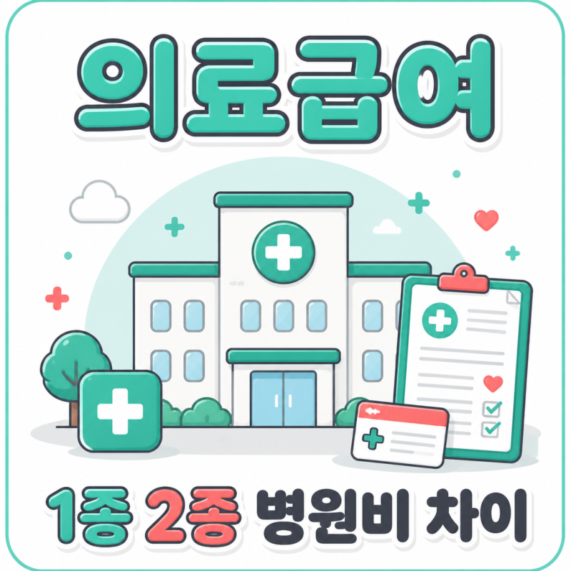 기초생활수급자 의료급여, 1종 2종 병원비 얼마나 다를까?