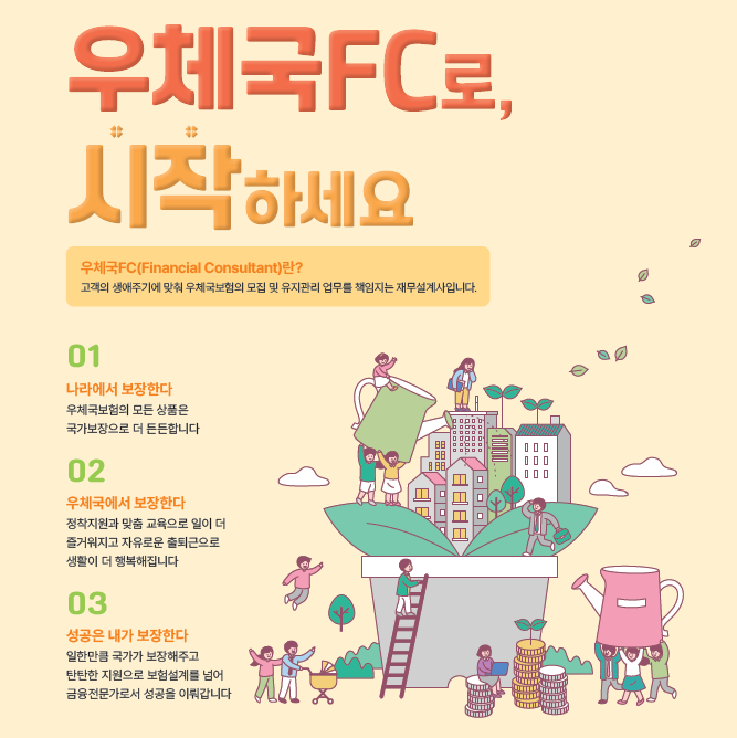 우체국FC란? 우체국보험 모집 및 유지관리 재무설계