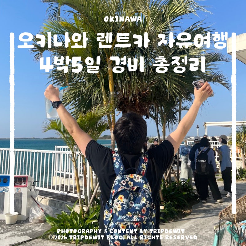 오키나와 렌트카 자유여행 4박5일 경비 총정리
