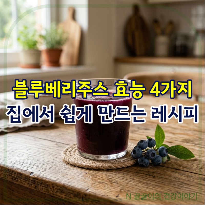 블루베리주스 효능 4가지와 레시피