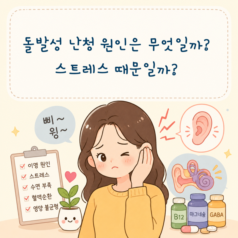 돌발성 난청 원인은 무엇일까? 스트레스 때문일까?