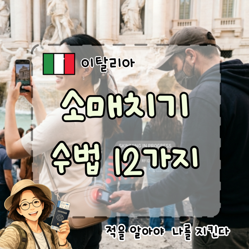 [이탈리아 로마] 소매치기 수법 12가지 정리 직접 목격한 유형 및 유럽여행 주의사항