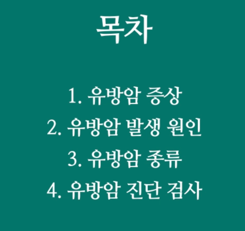 유방암의증상 유방암발생원인 유방암 종류에 대해 허투 삼중음성?