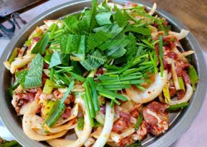 울산 오리불고기 맛집'토지보리밥'