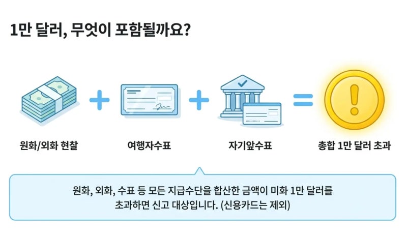해외 입출국 시 1만 달러 이상 소지? 인천공항세관 고액 외화 반출입 신고 방법 및 벌금 피하....
