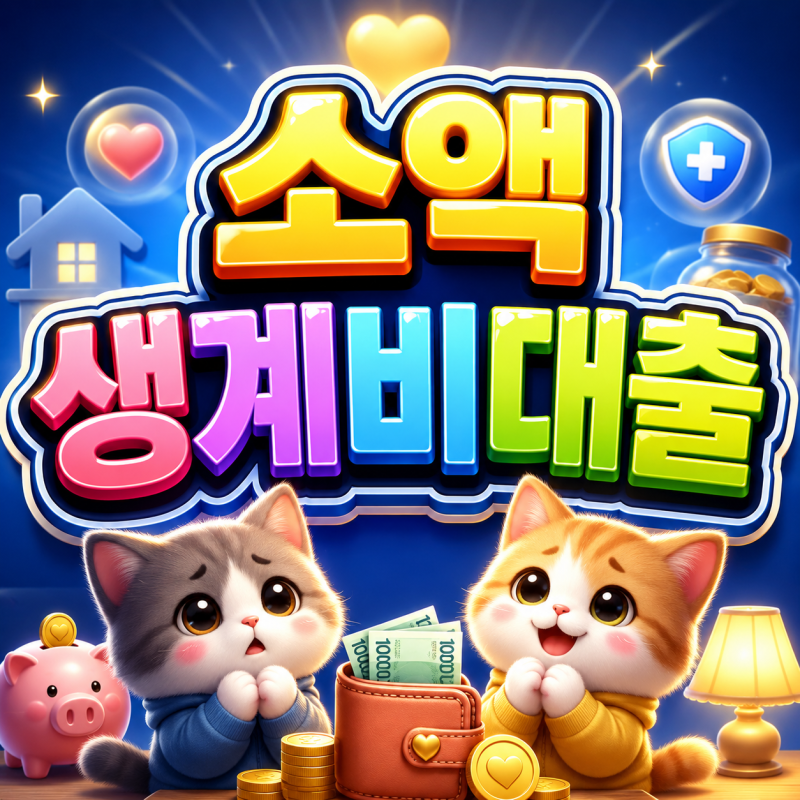 2026 소액생계비대출 최대 100만원 받을 수 있는 조건과 연 4.5% 재대출 혜택까지!?