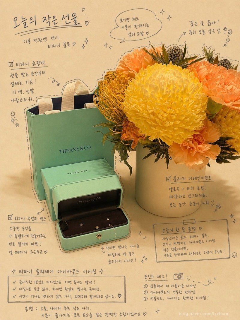 [Tiffany&Co.] 티파니 솔리테어 다이아몬드 이어링