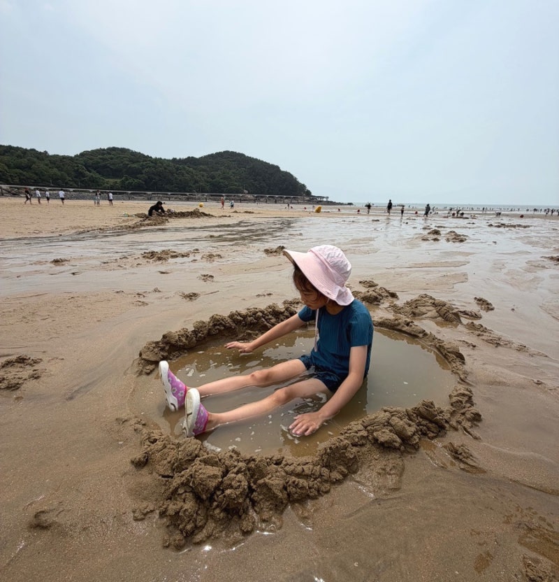 을왕리 해수욕장 아이와 물놀이 다녀온 후기 (주차, 샤워실, 준비물까지)