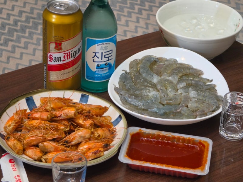 안산 농수산물도매시장 신대성수산 생새우 활새우 가격