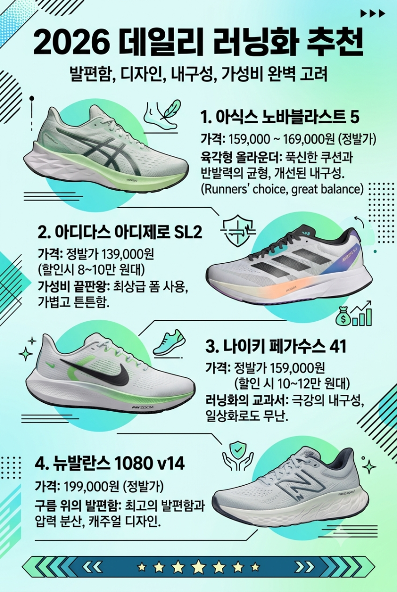 2026 데일리 러닝화 추천