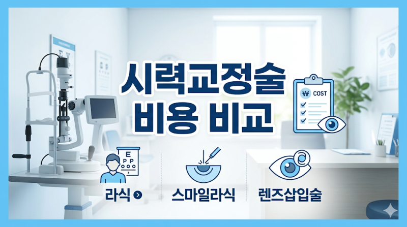 라식 수술비용 스마일라식 렌즈삽입술 차이와 병원 찾기 전 확인사항