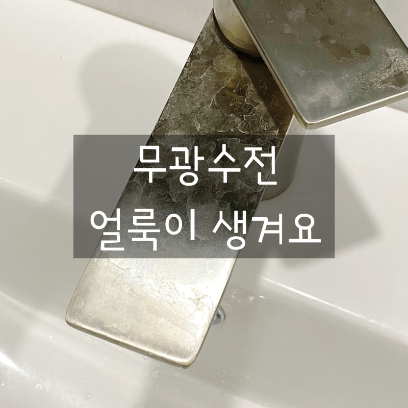 후회하는 인테리어 (2) 예뻐서 선택한 무광 수전